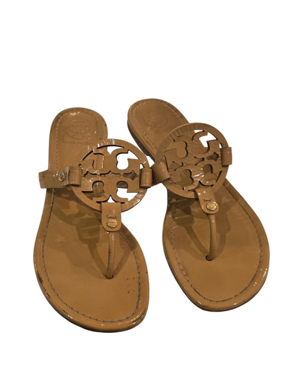 TORY BURCH Mile Classic Logo Sandal Nude Iconic
